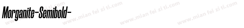 Morganite-Semibold字体转换