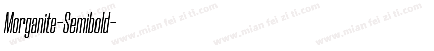 Morganite-Semibold字体转换