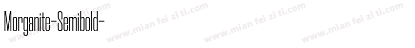 Morganite-Semibold字体转换