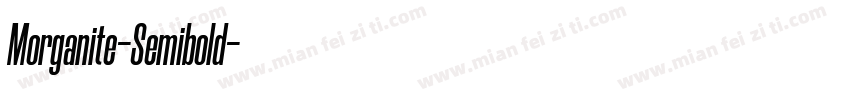 Morganite-Semibold字体转换