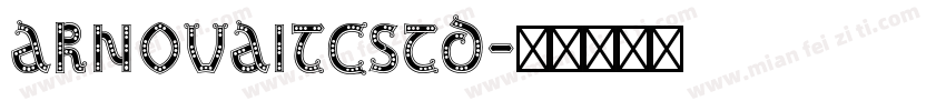 ArnovaITCStd字体转换