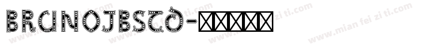 BrunoJBStd字体转换