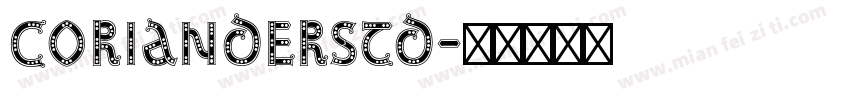 CorianderStd字体转换
