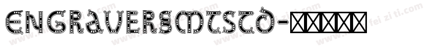 EngraversMTStd字体转换