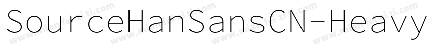 SourceHanSansCN-Heavy-GBpc-EUC-H字体转换