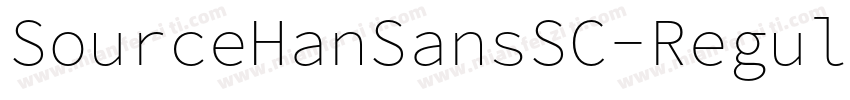 SourceHanSansSC-Regular-常规字体转换