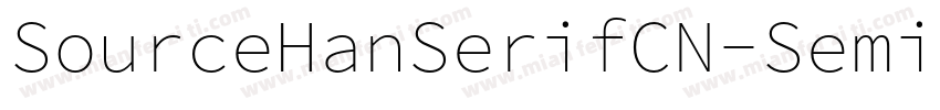 SourceHanSerifCN-SemiBoldCID字体转换