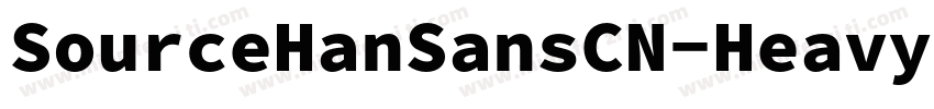 SourceHanSansCN-Heavy-GBpc-EUC-H字体转换