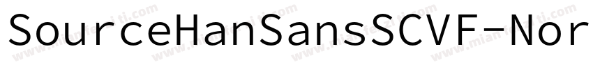 SourceHanSansSCVF-Normal字体转换