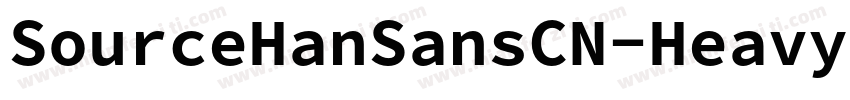 SourceHanSansCN-Heavy-GBpc-EUC-H字体转换