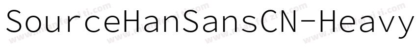 SourceHanSansCN-Heavy-GBpc-EUC-H字体转换
