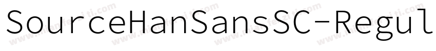 SourceHanSansSC-Regular-常规字体转换
