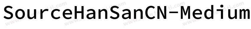 SourceHanSanCN-Medium字体转换