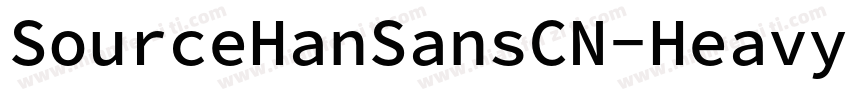 SourceHanSansCN-Heavy-GBpc-EUC-H字体转换