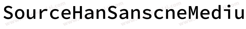 SourceHanSanscneMedium字体转换