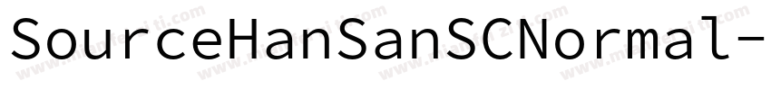 SourceHanSanSCNormal字体转换