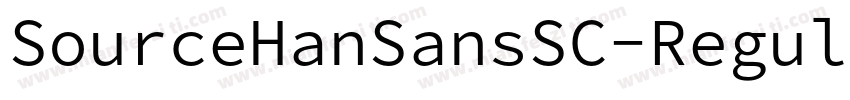 SourceHanSansSC-Regular-常规字体转换