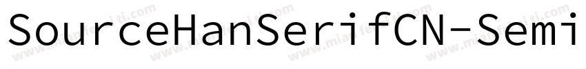 SourceHanSerifCN-SemiBoldCID字体转换