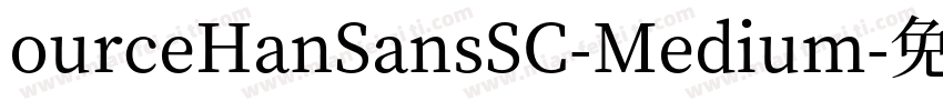 ourceHanSansSC-Medium字体转换