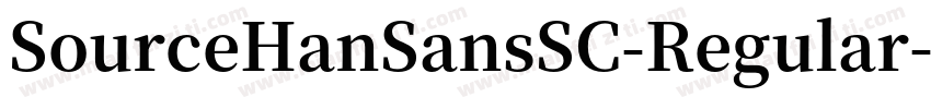 SourceHanSansSC-Regular-常规字体转换