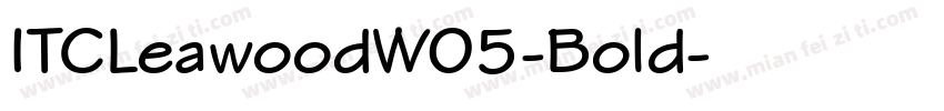 ITCLeawoodW05-Bold字体转换
