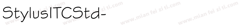 StylusITCStd字体转换