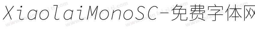 XiaolaiMonoSC字体转换