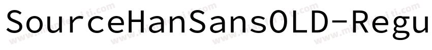 SourceHanSansOLD-Regular字体转换