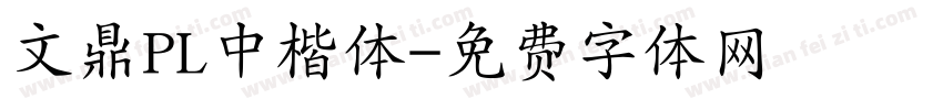 文鼎PL中楷体字体转换