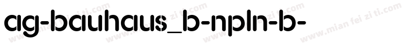 AG-Bauhaus_B-NPln-B字体转换