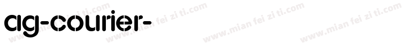AG-Courier字体转换
