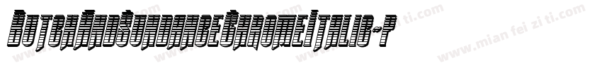 ButchAndSundanceChromeItalic-pd0D字体转换