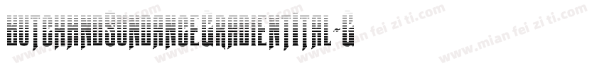 ButchAndSundanceGradientItal-G98A字体转换