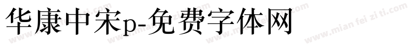 华康中宋p字体转换