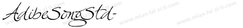 AdibeSongStd字体转换