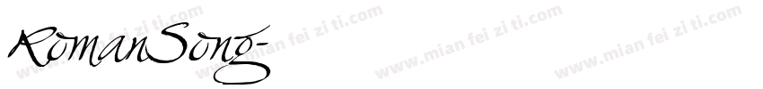 RomanSong字体转换