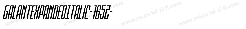 GalantExpandedItalic-1g5Z字体转换