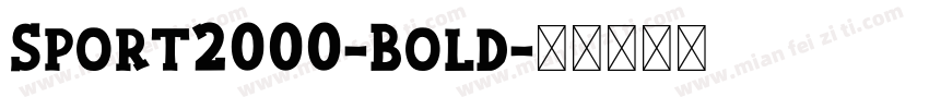 Sport2000-Bold字体转换