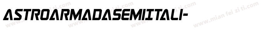 AstroArmadaSemiItali字体转换