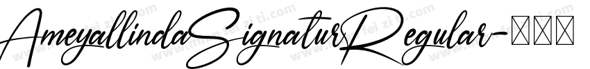 AmeyallindaSignaturRegular字体转换