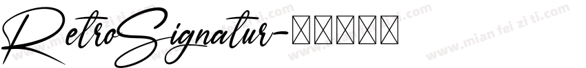 RetroSignatur字体转换