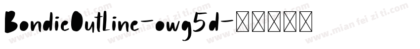 BondieOutline-owg5d字体转换