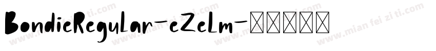 BondieRegular-eZeLm字体转换