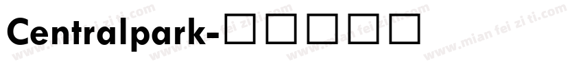 Centralpark字体转换