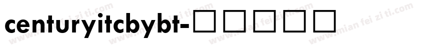 centuryitcbybt字体转换