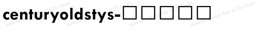centuryoldstys字体转换