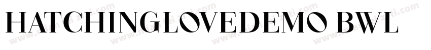 HatchingLoveDemo-BWL字体转换
