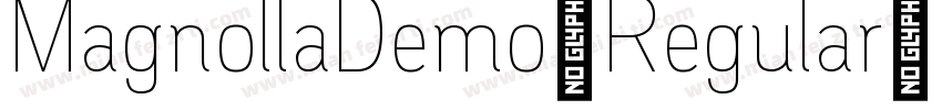 MagnollaDemo-Regular字体转换