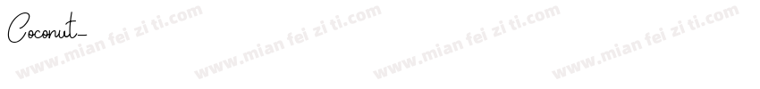 Coconut字体转换