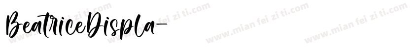 BeatriceDispla字体转换